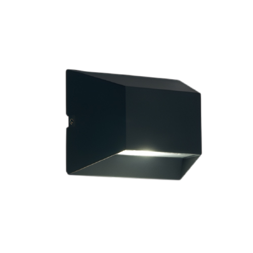 Aplique de LED 6w luz cálida de aluminio para exterior unidireccional alumat modelo Trebol